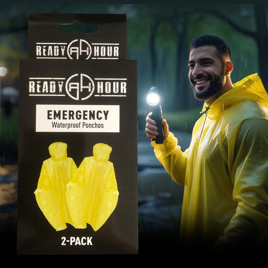 Emergency Water Proof Ponchos (yellow)